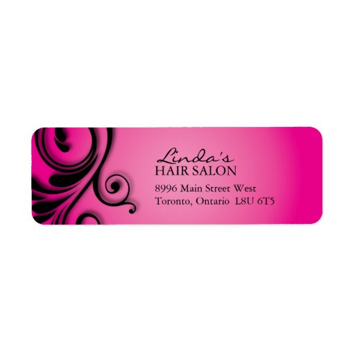 Hair Salon Address Labels | Zazzle