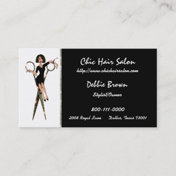 Hair Salon (african American Diva) Business Cards by LadyDenise at Zazzle