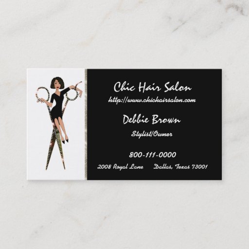 Customizable Salon (African American) Business Cards