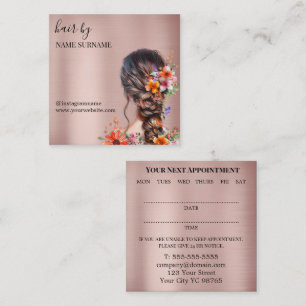 Hair Salon Appointment Business Card