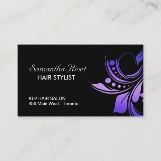 Customizable Hair Salon Appointment Business Card