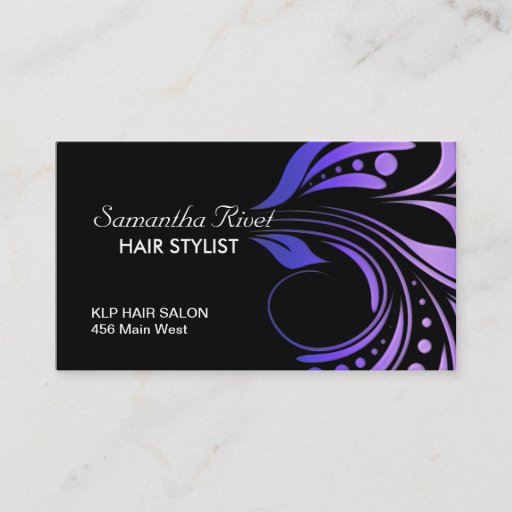 Customizable Hair Salon Appointment Business Card