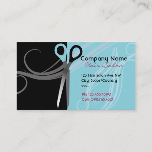 Customizable Hair salon appointment business cards