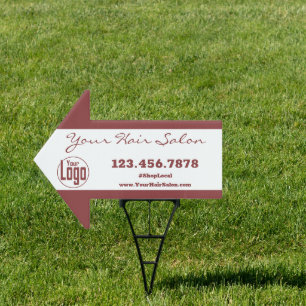 Hair Salon Arrow Sign