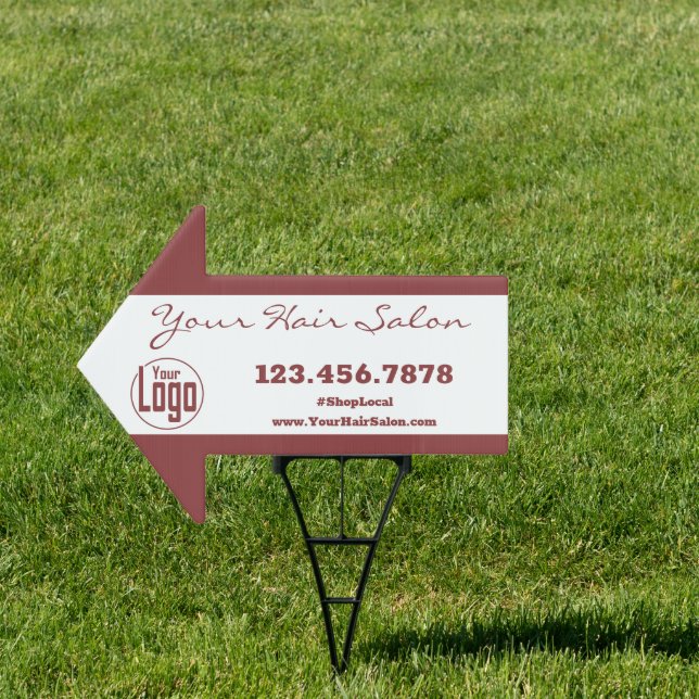 Hair Salon Arrow Sign (Insitu)