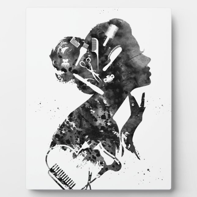 Hair Salon Art Plaque (Front)