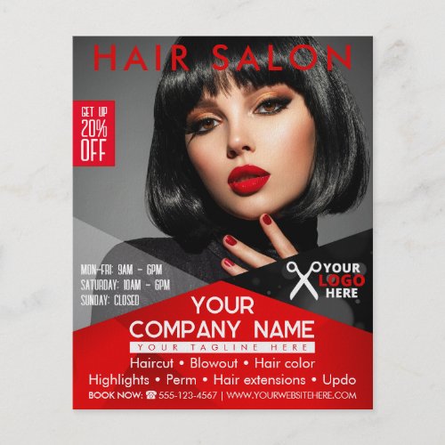 Hair Salon  Beauty Salon  Hairdresser Flyer