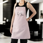 Hair Salon Blush Pink Black Modern Typography  Apron<br><div class="desc">Add a touch of elegance to your salon attire with our Blush Pink Modern Typography Apron! Designed for beauty professionals, this apron features a soft blush pink color with sleek modern typography for a stylish, professional look. Perfect for haircuts, coloring, and styling, it’s both functional and fashionable. The comfortable, durable...</div>