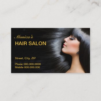 Hair Salon Business Card by aquachild at Zazzle