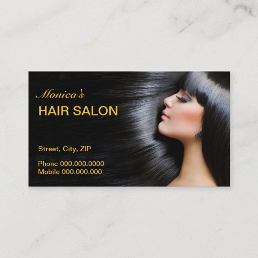 Customizable Hair Salon Business Card