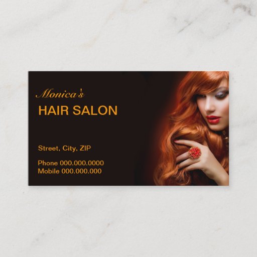 Customizable Hair Salon Business Card Business Card