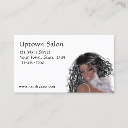 Customizable Hair Salon Business Card