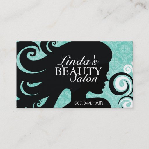 Customizable HAIR SALON BUSINESS CARD