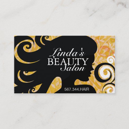 Customizable HAIR SALON BUSINESS CARD