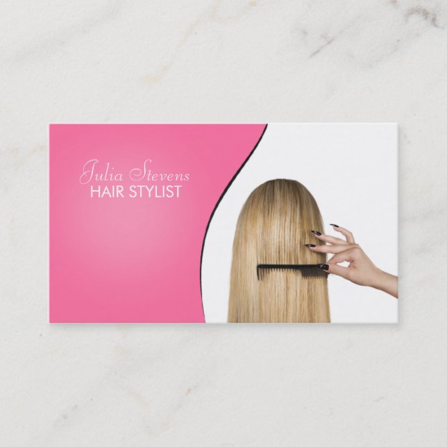 Hair salon business card (Front)