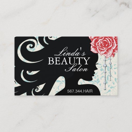 Customizable HAIR SALON BUSINESS CARD