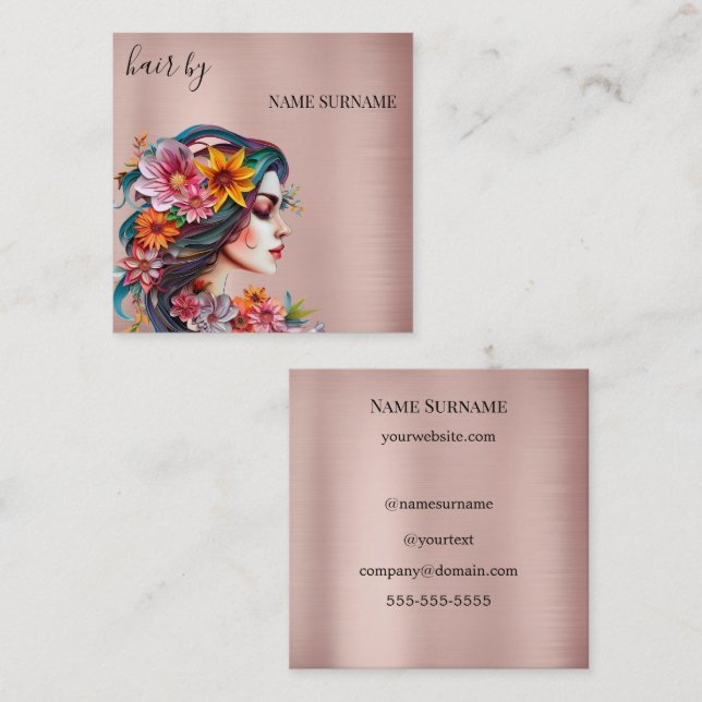 Hair Salon Business Card (Front/Back)