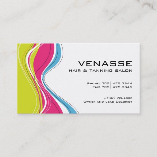 Customizable Hair Salon Business Card