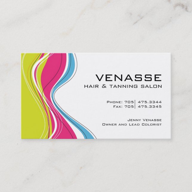 Hair Salon Business Card (Front)