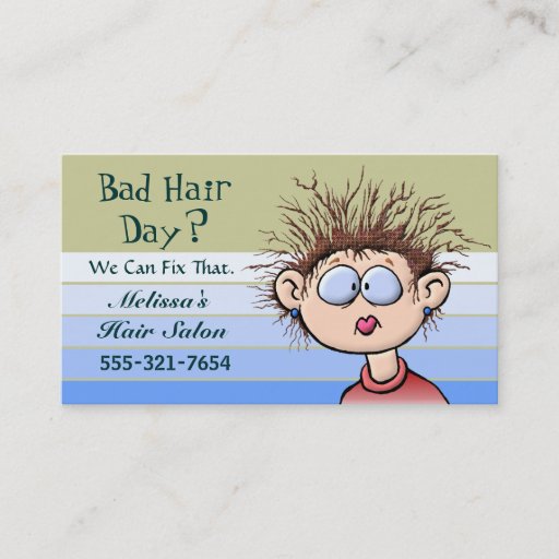 Customizable Hair Salon Business Card