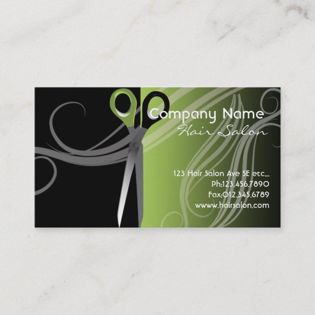 Hair salon business card (Front)