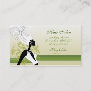 Hair Salon Business Card by Fiery_Fire at Zazzle