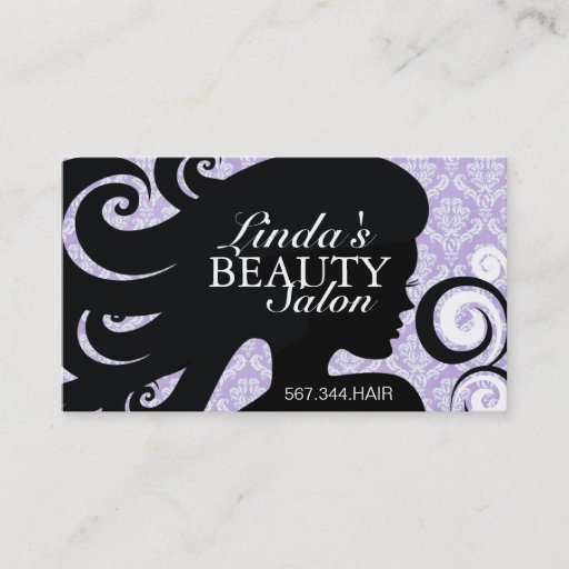 Customizable HAIR SALON BUSINESS CARD