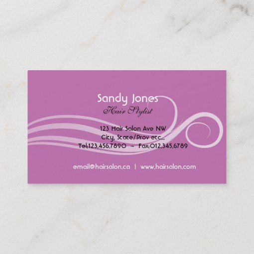 Hair Salon Business Card And Appointment Card 