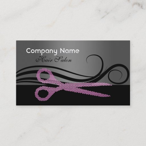 Customizable Hair salon business card and appointment card