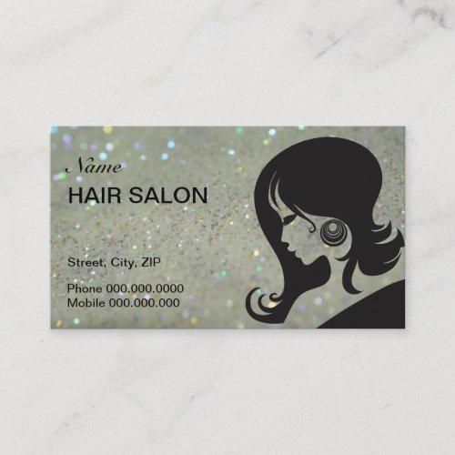 Hair Salon Business Card - choose your color