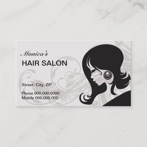 Hair Salon Business Card - choose your color