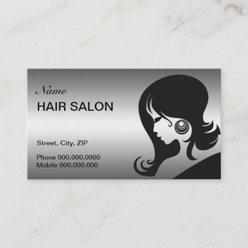 Hair Salon Business Card - choose your color