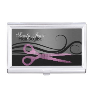 Hair salon business card holder