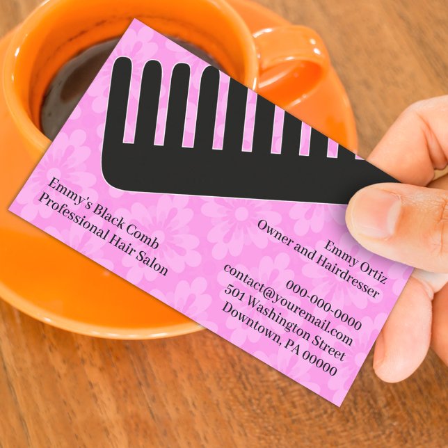 Hair Salon Business Card Template (Creator Uploaded)