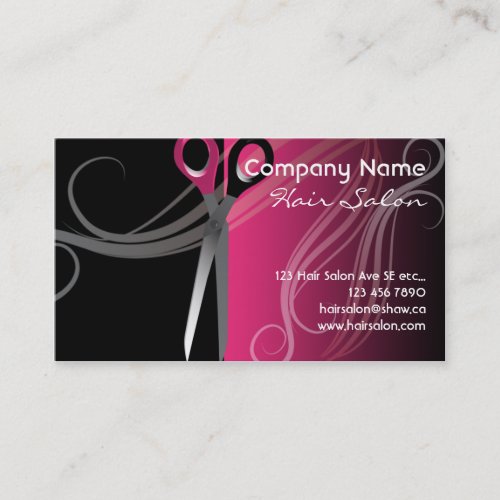 hair salon business cards