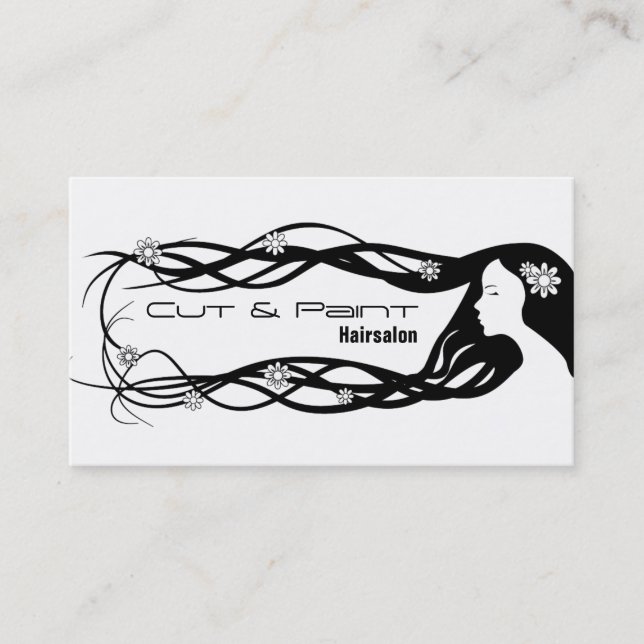 Hair salon business cards (Front)