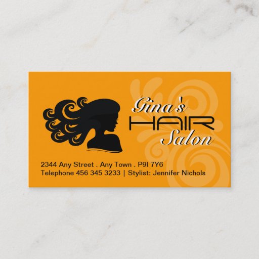 Customizable Hair Salon Business Cards