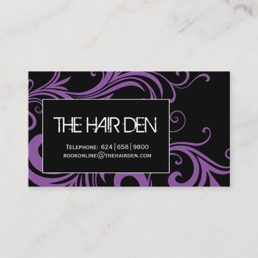 Customizable Hair Salon Business Cards