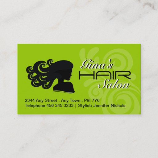 Customizable Hair Salon Business Cards