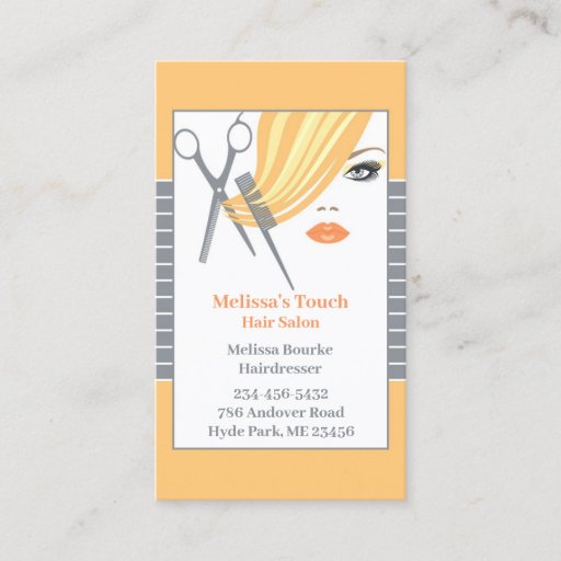 Customizable Hair Salon Business Cards