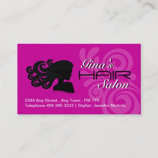 Customizable Hair Salon Business Cards