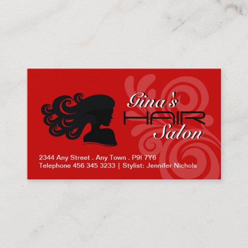 Customizable Hair Salon Business Cards