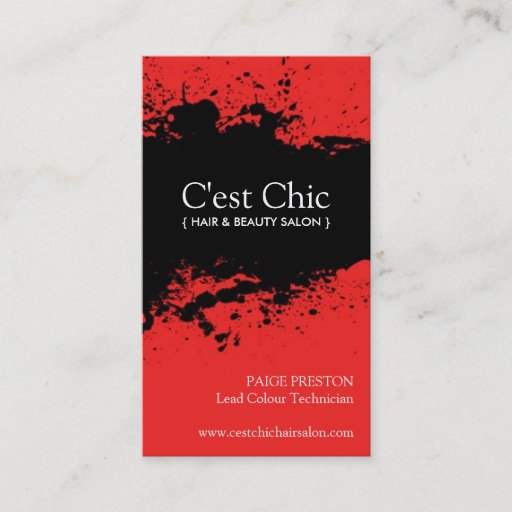 Customizable Hair Salon Business Cards