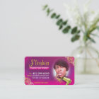 Hair Salon Business Cards With Your Photo Picture