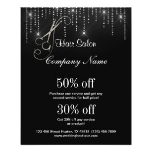 Hair Salon business personalized flyer