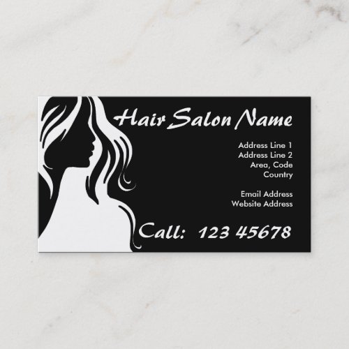 Hair Salon Business Theme Collection Business Card Template
