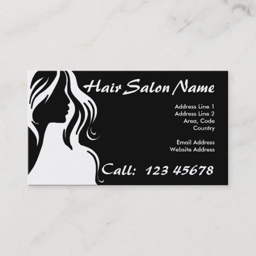 Customizable Hair Salon Business Theme Collection Business Card Template