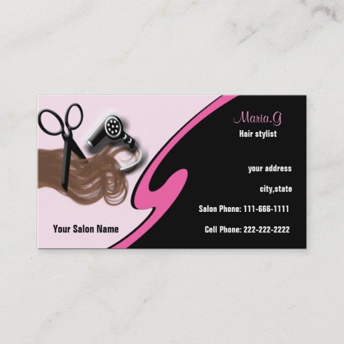 Hair Salon businesscards Business Card Template