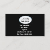 Hair Salon businesscards Business Card (Back)