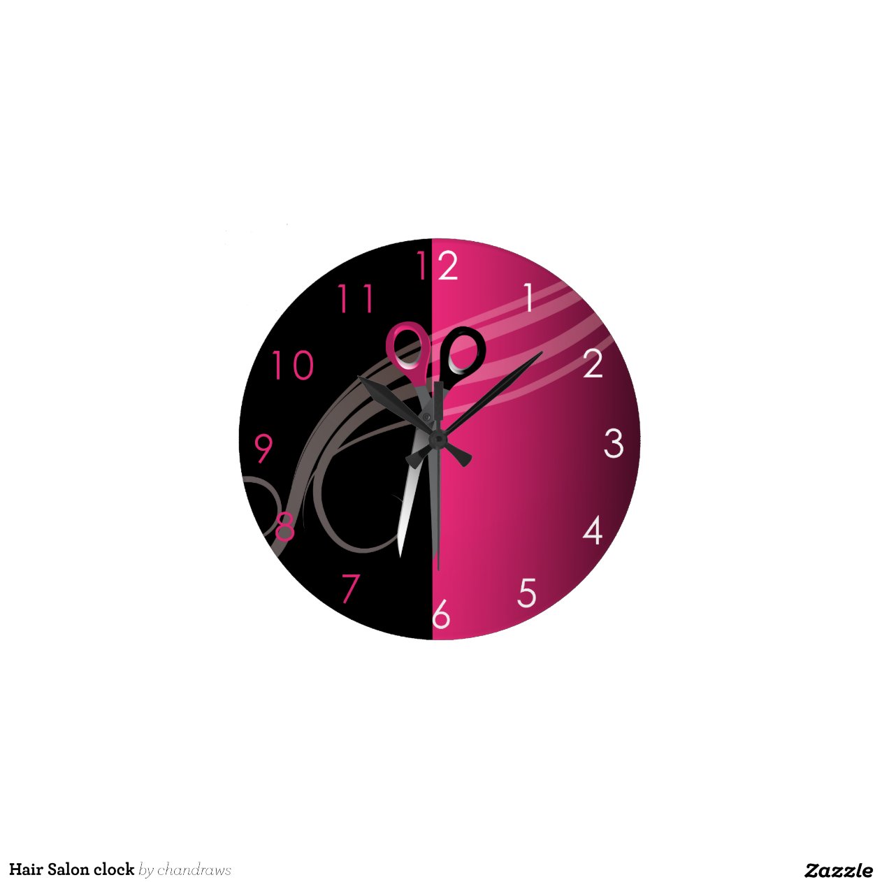 Hair Salon clock | Zazzle